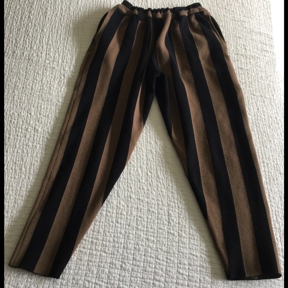 Gustav Von Aschenbach Brown/black vertical striped jogger pant - Picture 4 of 16
